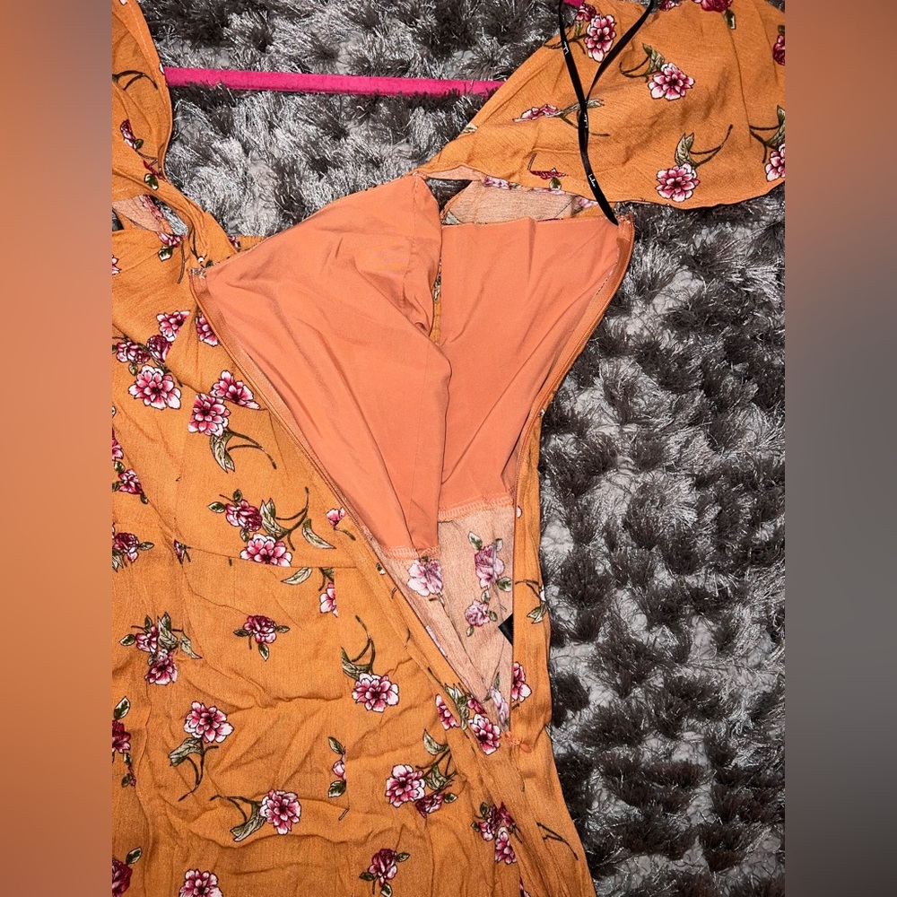 Lulus Floral Orange Jumpsuit - Picture 6 of 11